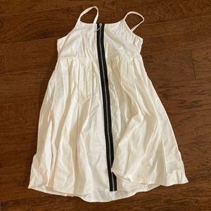Summer white sun dress